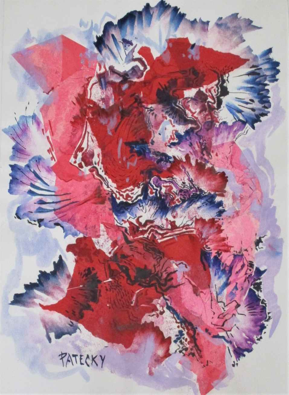 Red & Blue Collage by  Albert Patecky - Masterpiece Online