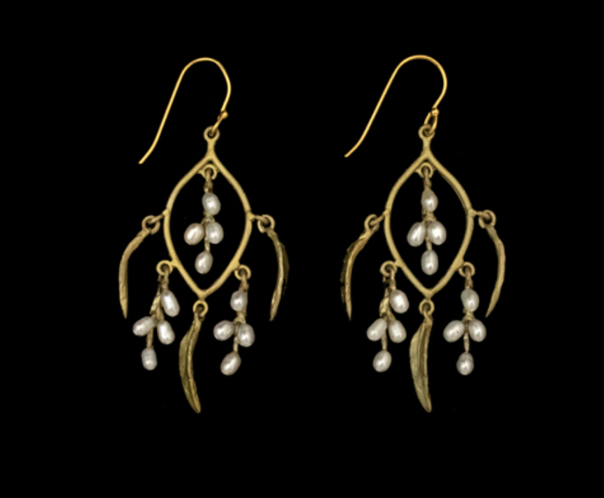 Image of Weeping Willow Hoop Earrings by Michael Michaud