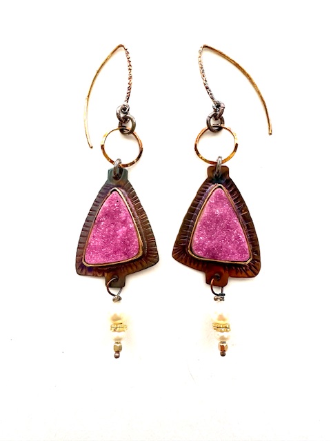 Image of Cobalto Calcite Earrings by Julie Shaw