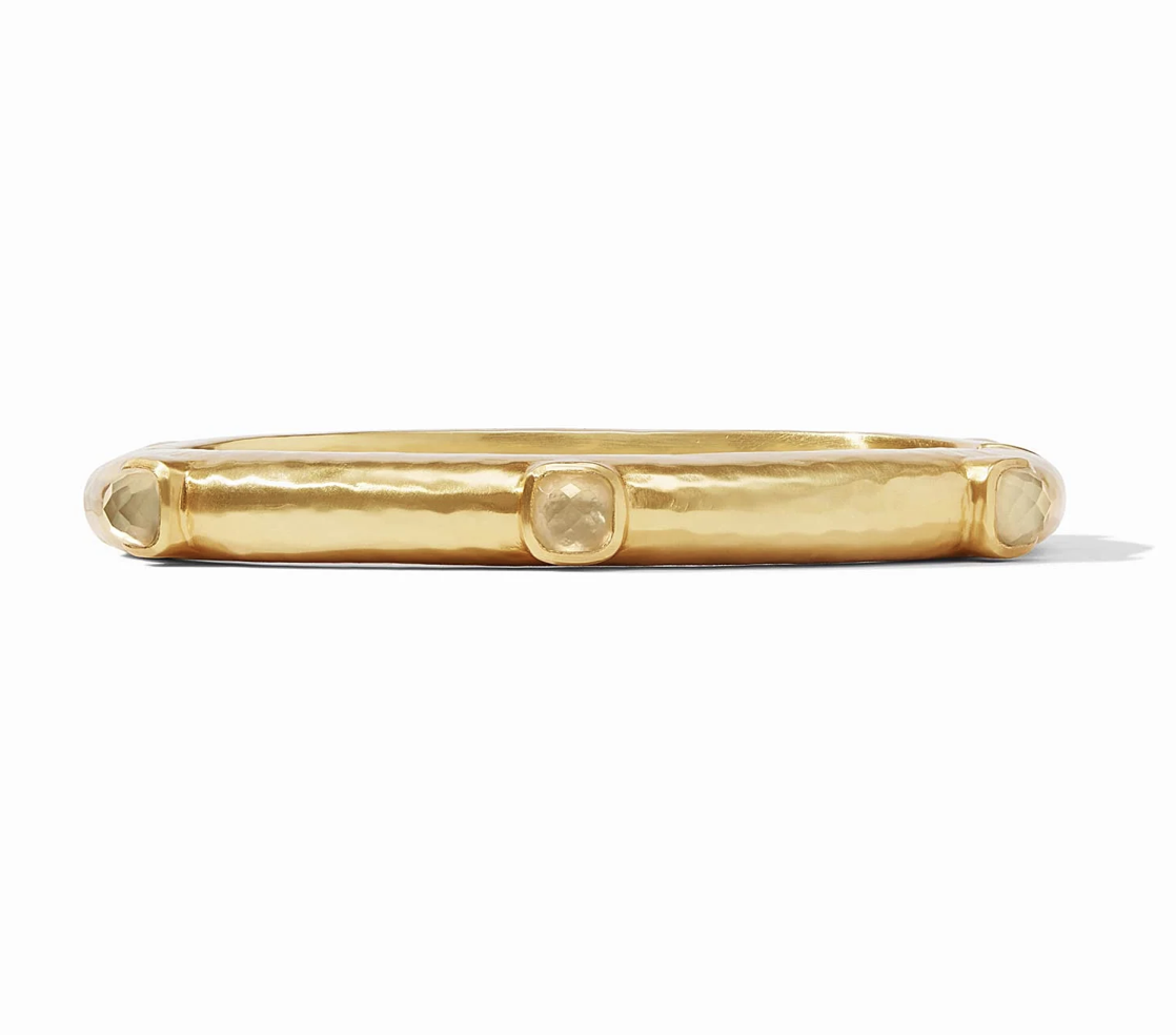 Image of Iridescent Champagne Catalina Hinge Bangle by Julie Vos