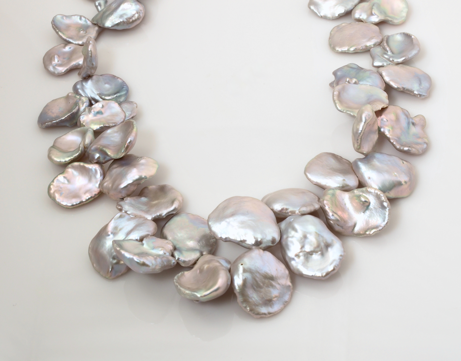 Keshi Pearl Lace Necklace
