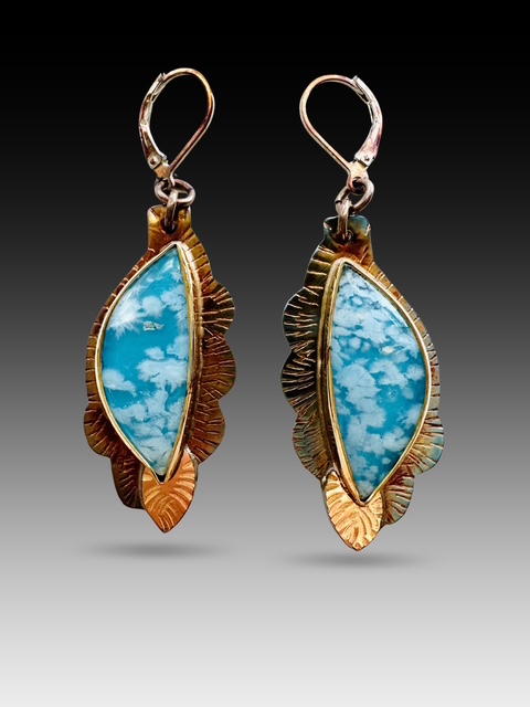 Image of Earrings with gold by Julie Shaw