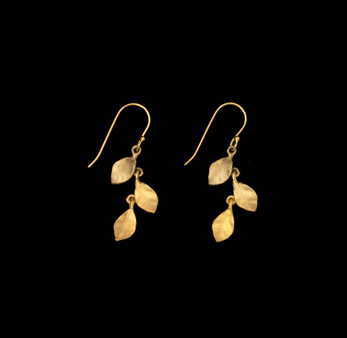 Image of Golden Autumn Wire Earrings by Michael Michaud