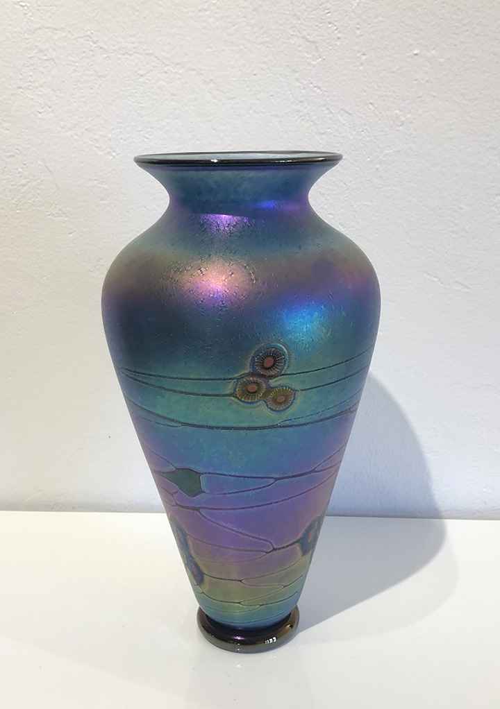 Blue Arts and Crafts Vase 12