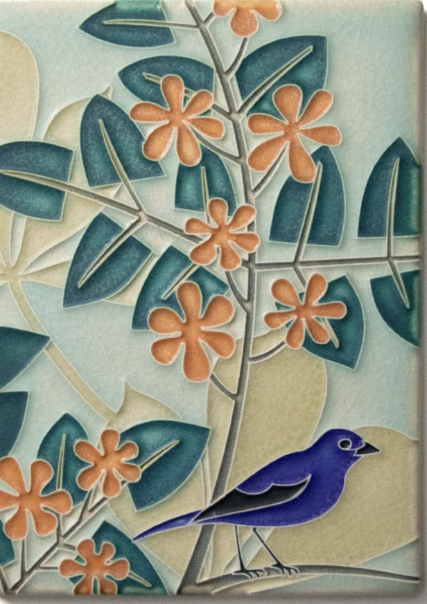 Image of Bluebird, Orange by Nawal Motawi