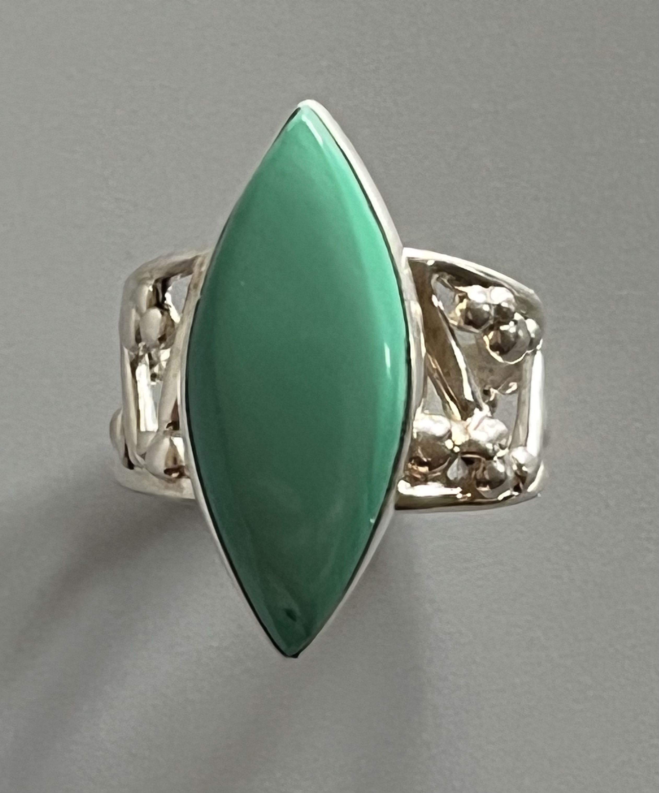 Image of Sterling Silver Turquoise Ring, Size 7 by Catherine Laing