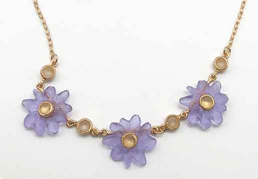 Margarita 3 Flower Necklace 16