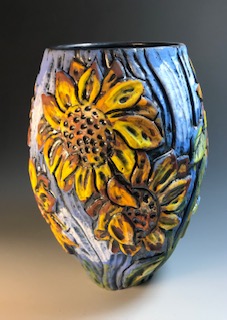 Image 1 for Sunflower Vase III Sunflower Vase III