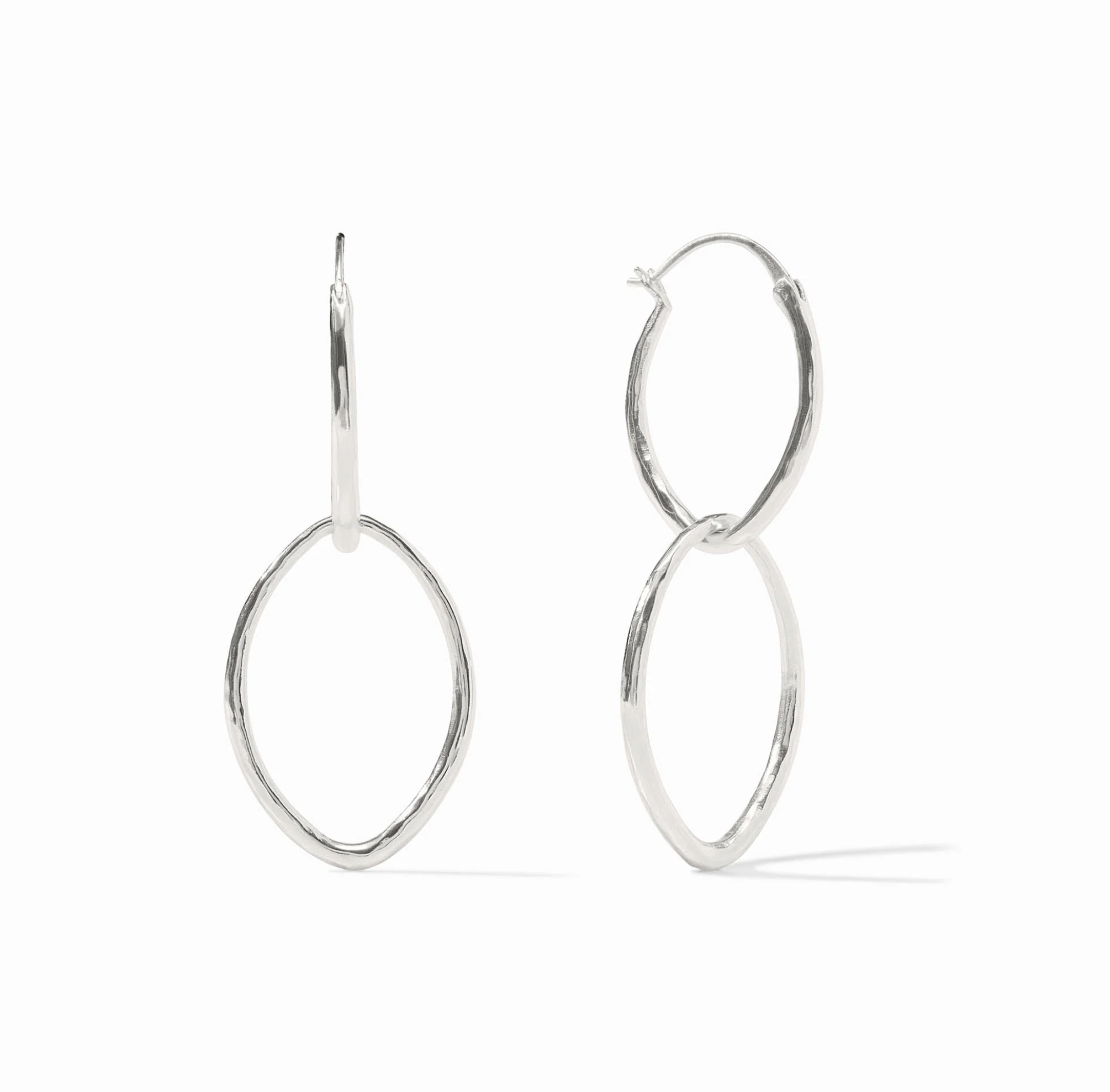 Image of Fleur-de-Lis 2-in-1 Earrings, Silver by Julie Vos