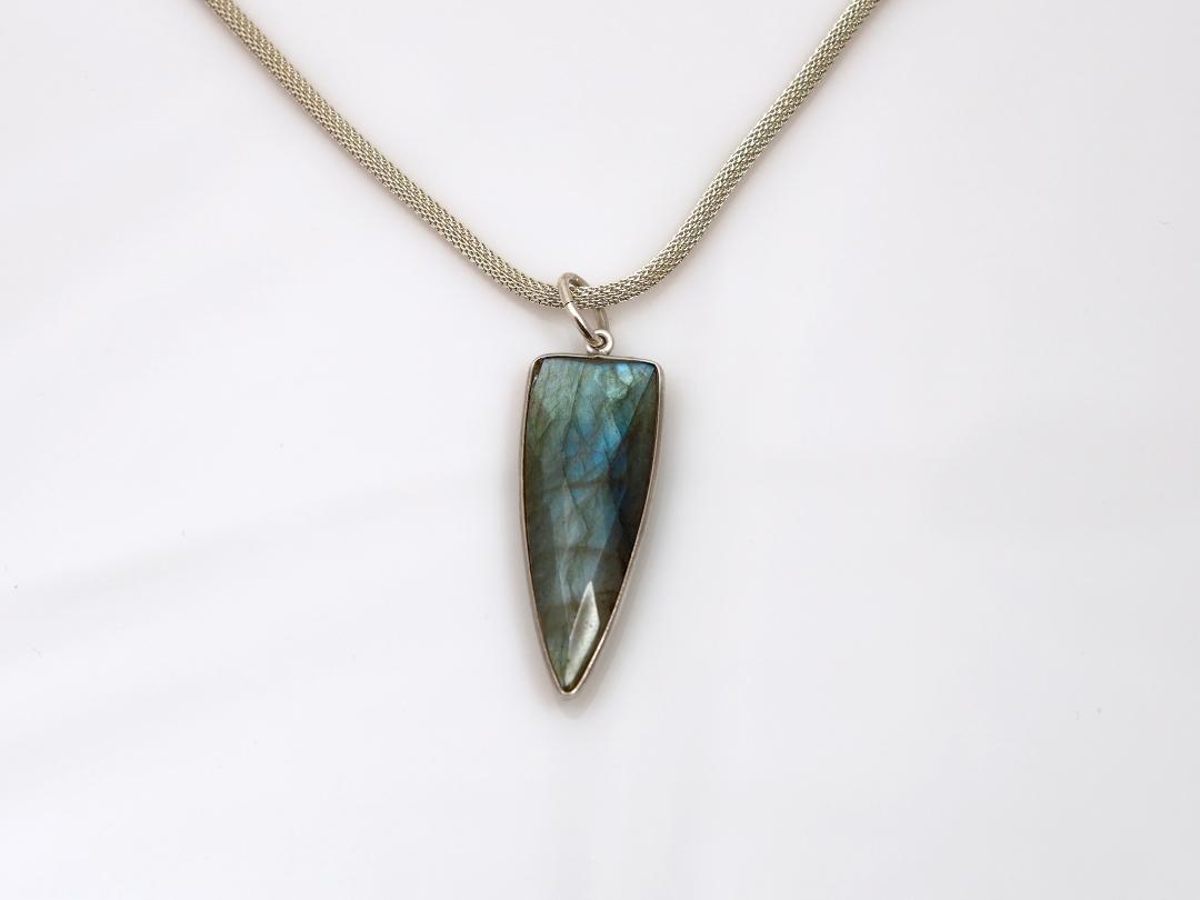 Image of Labradorite/Sterling Necklace by Barbara Rand