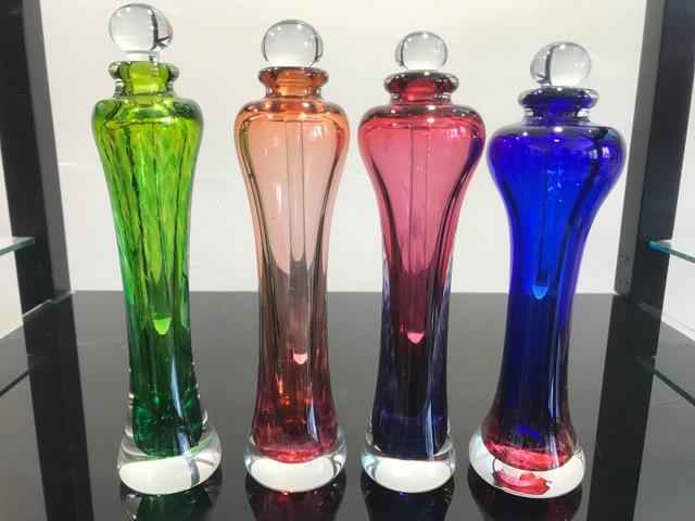 Cobalt-Ruby Perfume Bottle (Tall)