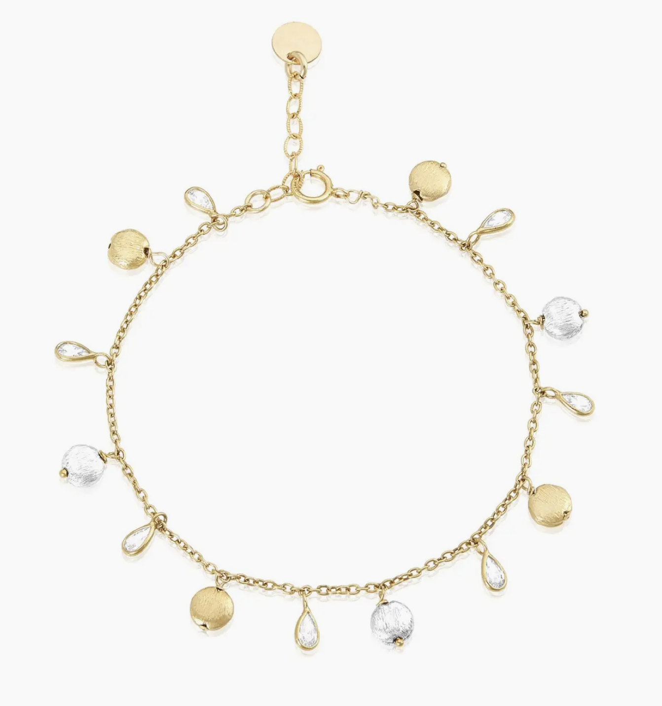 Image of CZ Brush Bead Bracelet by Mabel Chong