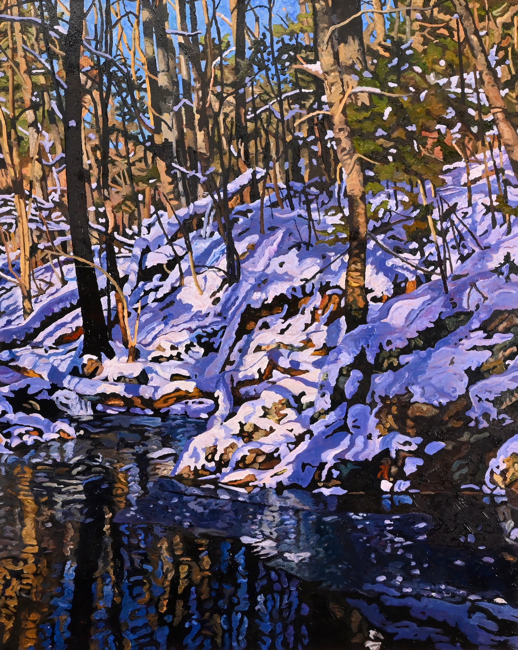 Image of Outcrop and Ice by Ken Schneider