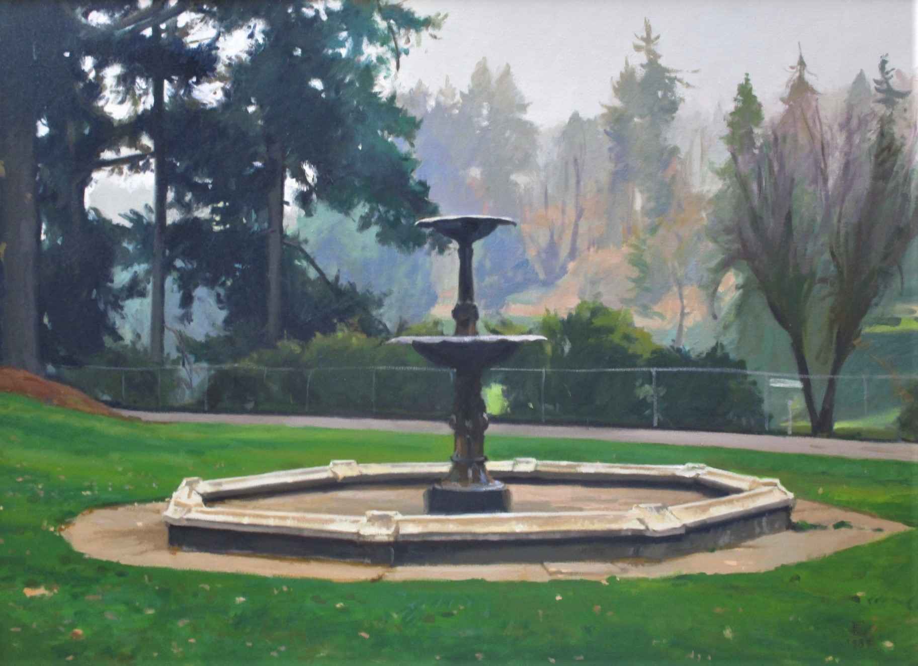 Winter Fountain by  William Elston - Masterpiece Online