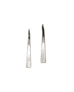 Hammered Taper Earring Sterling Silver