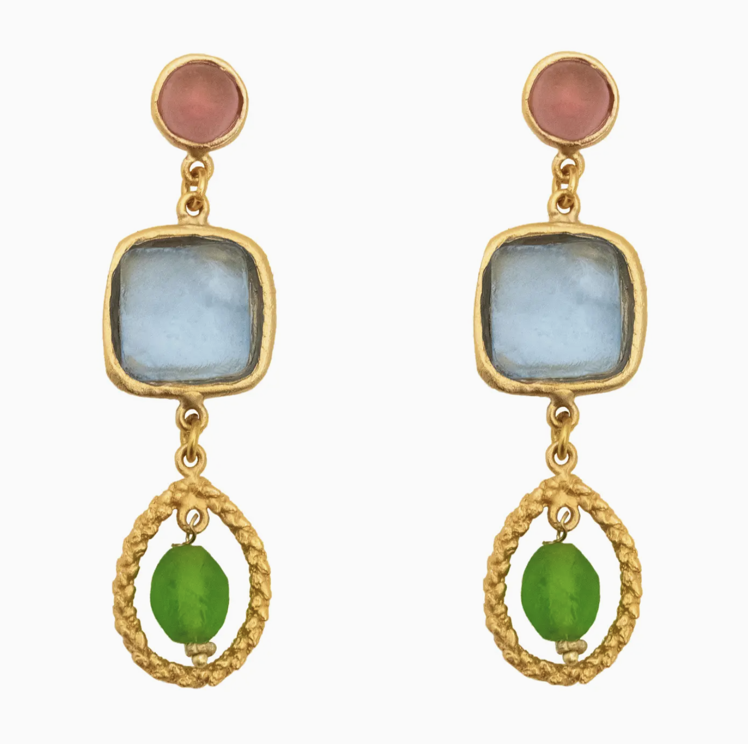 Image of Neo-Baroque Post Earrings by Michael Vincent Michaud