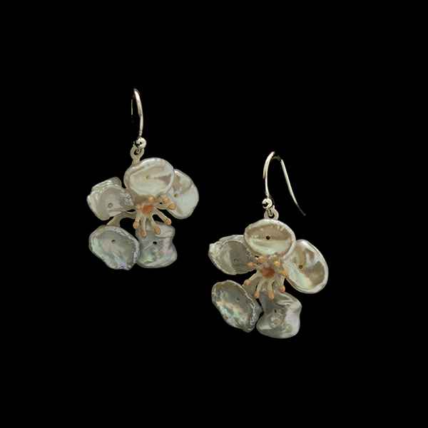 Cherry Blossoms Wire Earrings