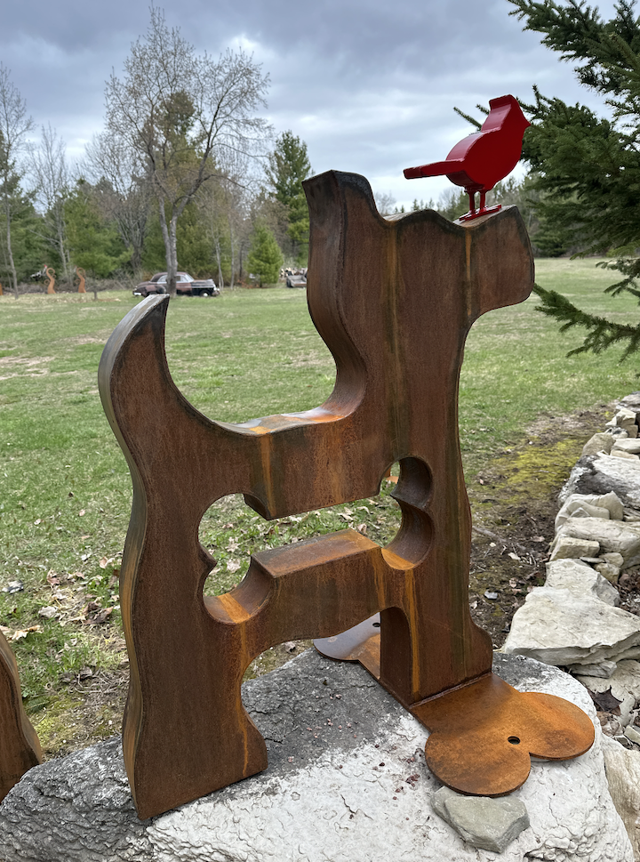 Image of Toy Dog with Bird, Open Edition by Dale Rogers
