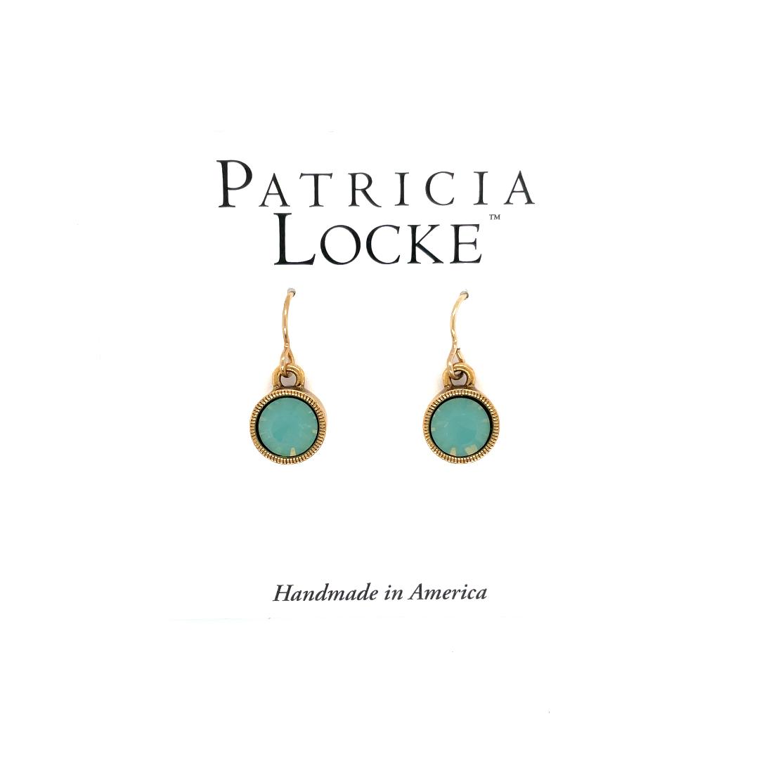 Roundabout Earrings in Gold, Pacific Opal