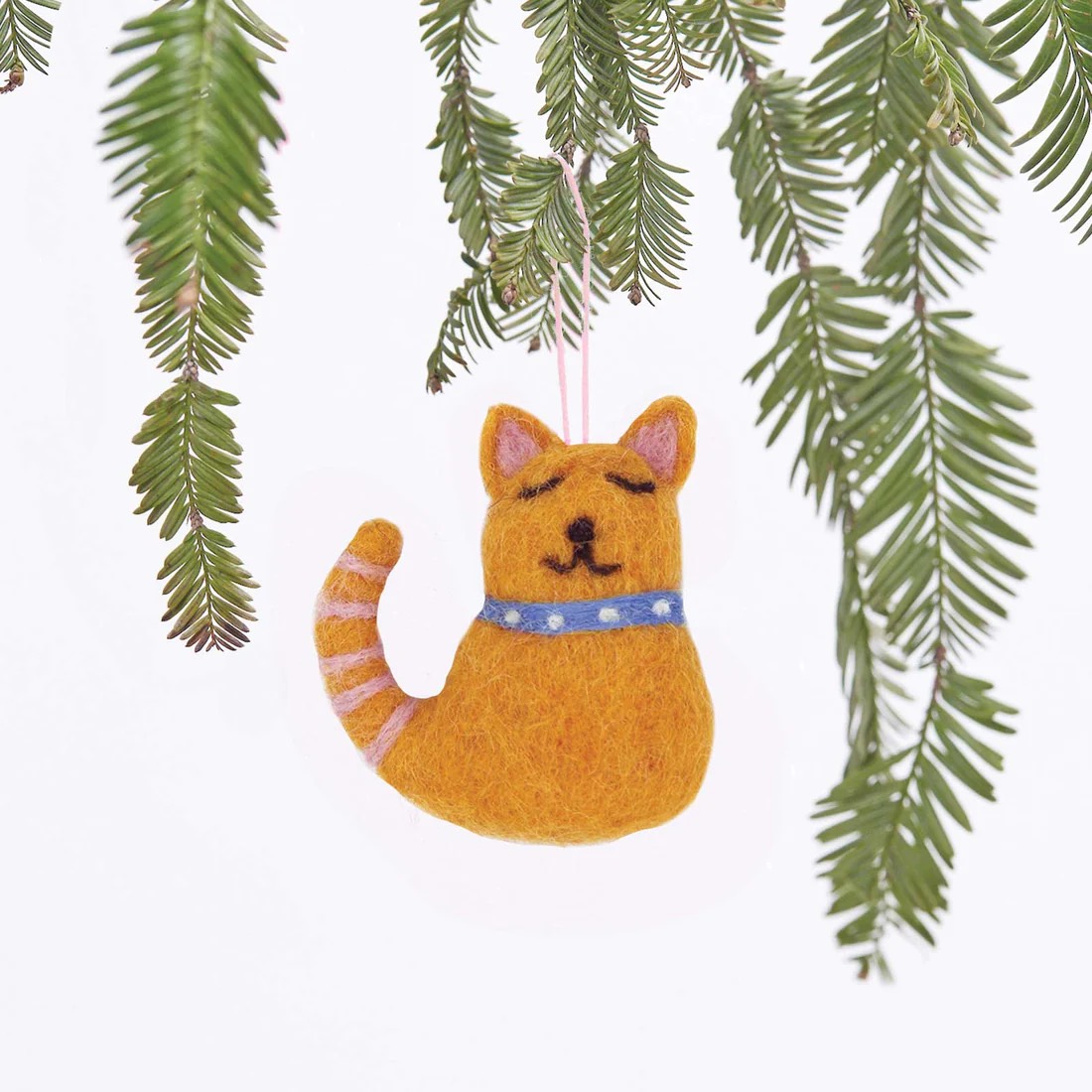 Buddy the Cat - Handmade Felt Ornament