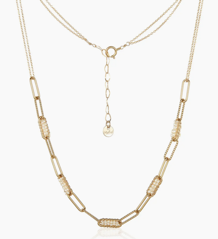 Image of Polina Necklace - Pearl, Gold-Filled by Mabel Chong