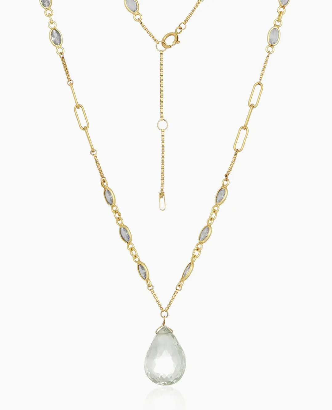 Image of Yosemite Necklace, Green Amethyst by Mabel Chong