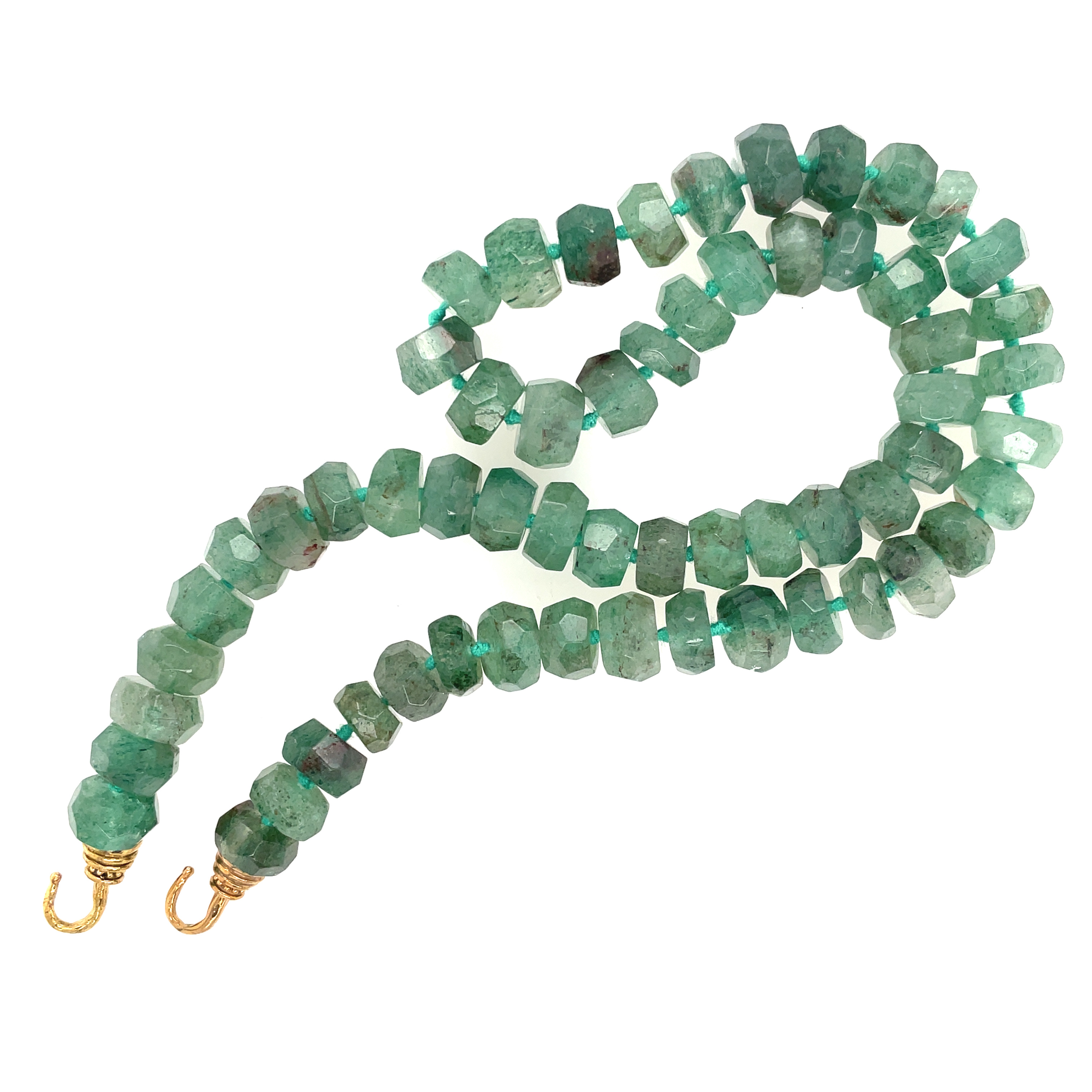 African Ocean Chalcedony Strand with Sterling Hooks