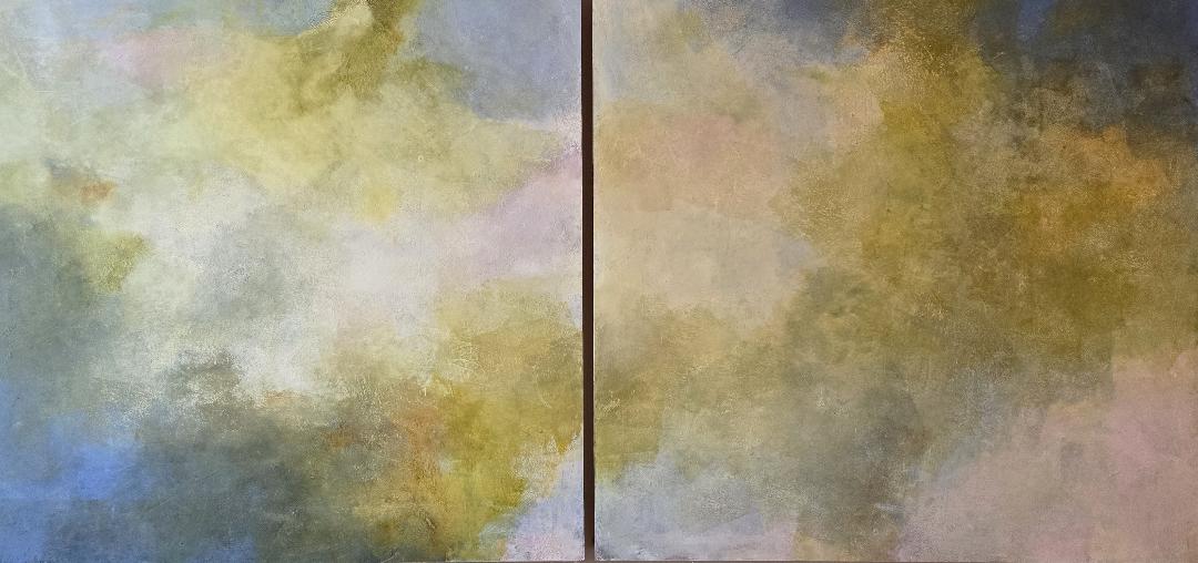 Image of Gentle Rising (Diptych) by Mary Mendla