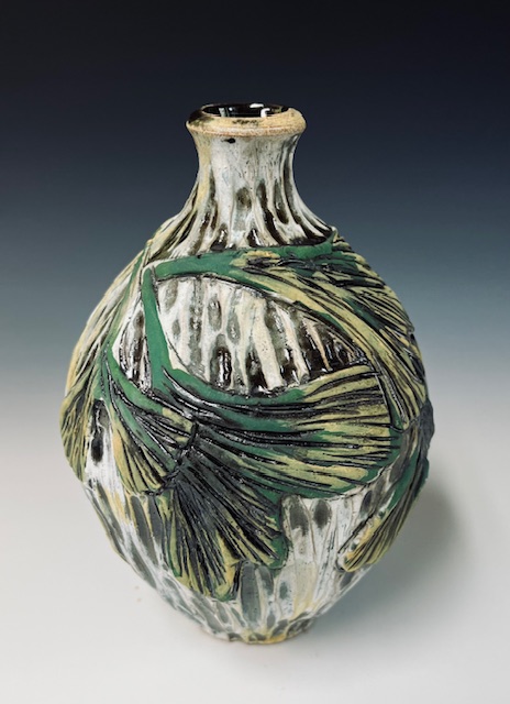 Image of Gingko Leaf Bottle by Nancy Briggs