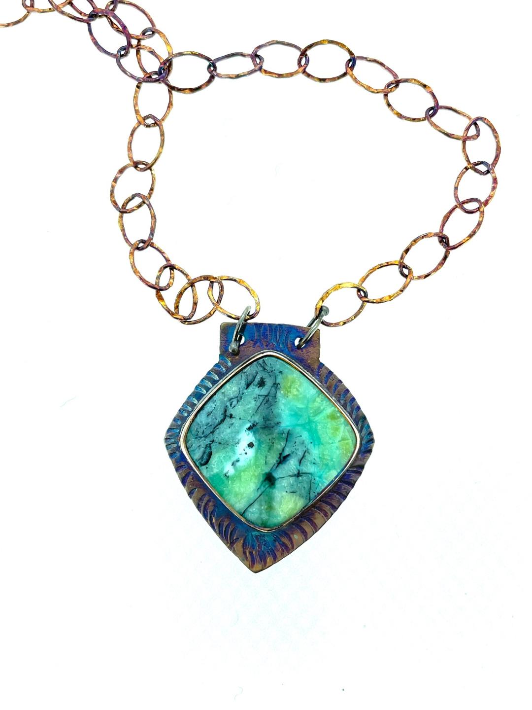 Image 1 for Blue Opal and Petrified Wood 18 Blue Opal and Petrified Wood 18