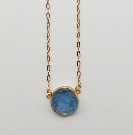 Image 1 for Crystal Round Pendant Necklace 16 Crystal Round Pendant Necklace 16