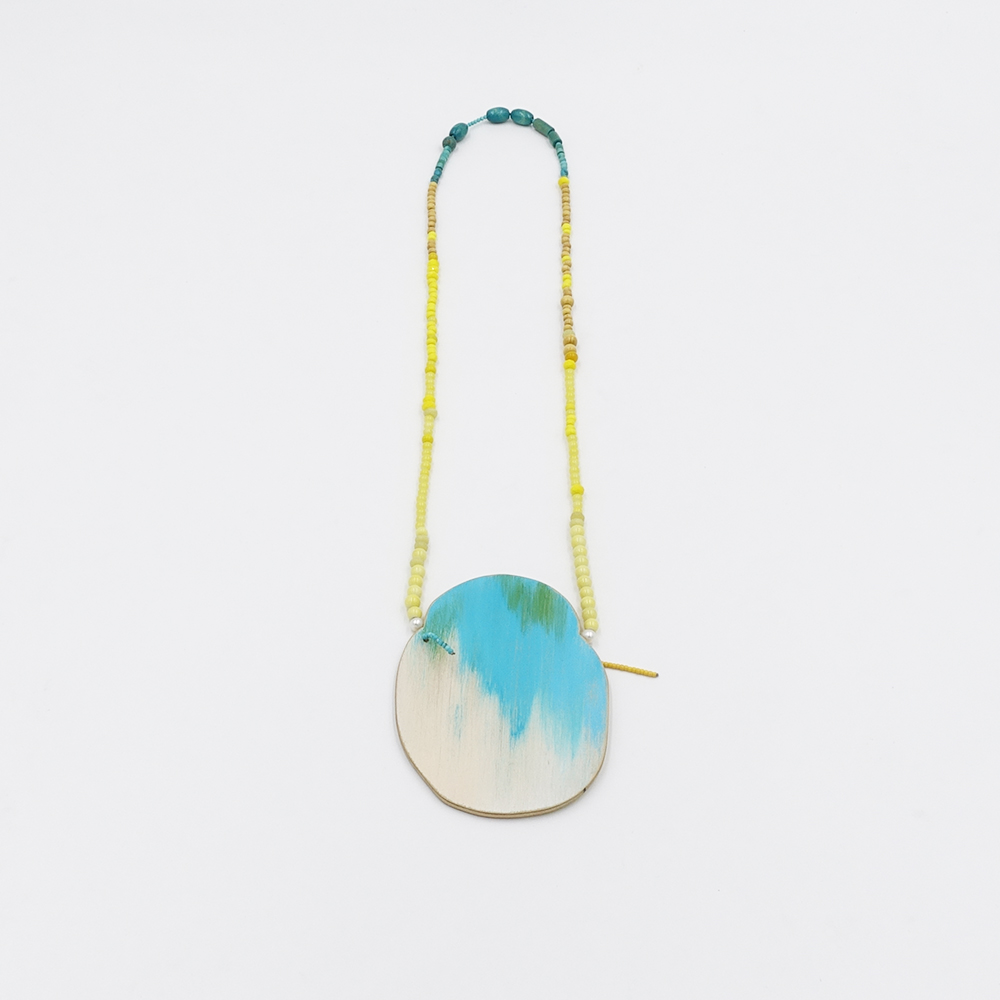 Sand and Sea Neckpiece (blue) by Melinda Young