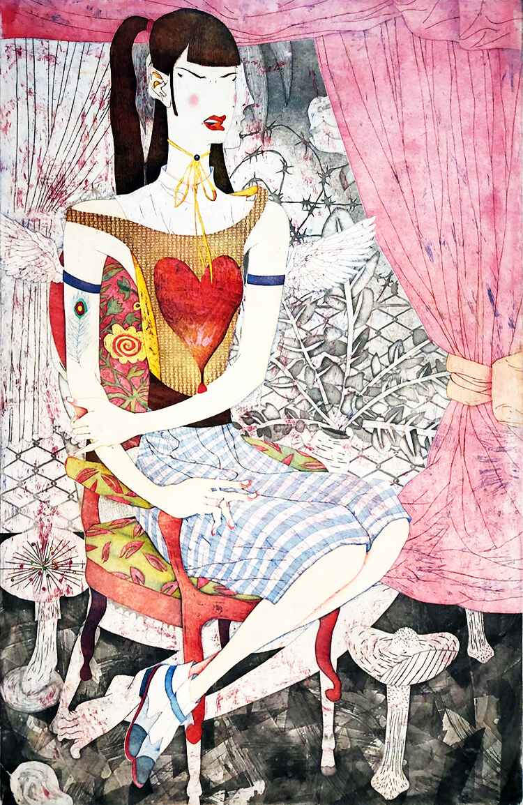 Chibi Wings Aka Heart by  Yuji Hiratsuka - Masterpiece Online