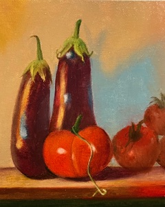 Image of Eggplants & Tomatoes by John A. Sayers