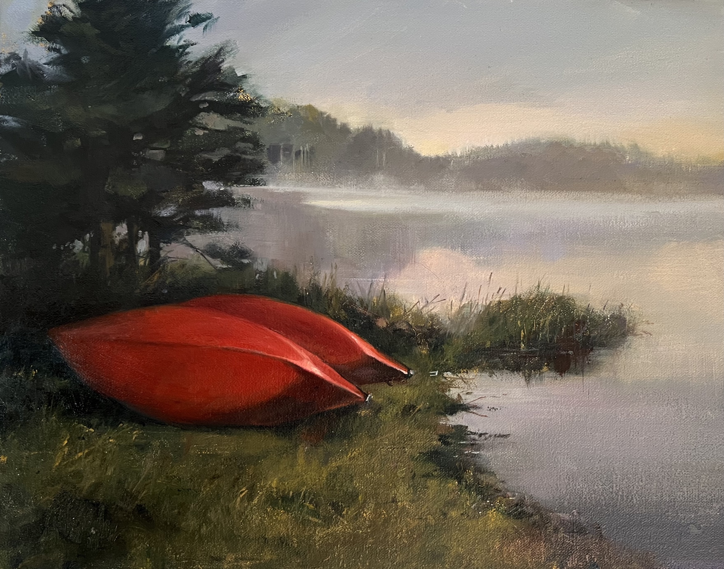 Image of North Woods Autumn Morning by Georgene Pomplun