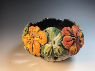 Image 1 for Nasturtium Rim Candle Bowl Nasturtium Rim Candle Bowl