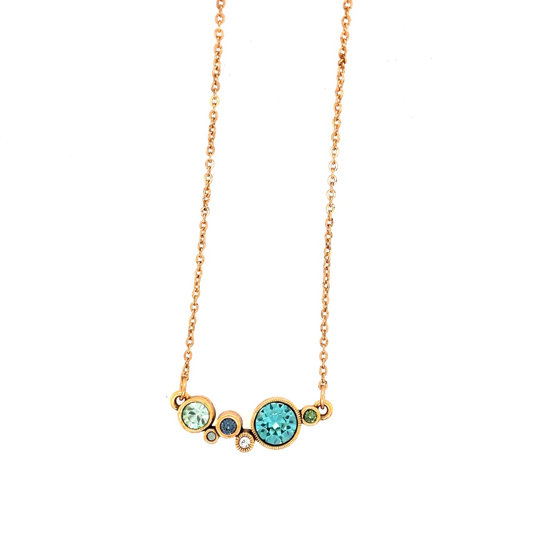 Curtain Call Necklace in Gold, Zephyr
