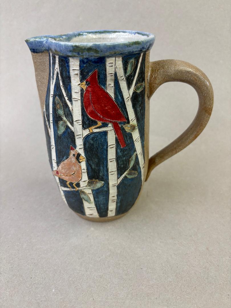 Image of Cardinal Pitcher by Jeanne Svien Aurelius