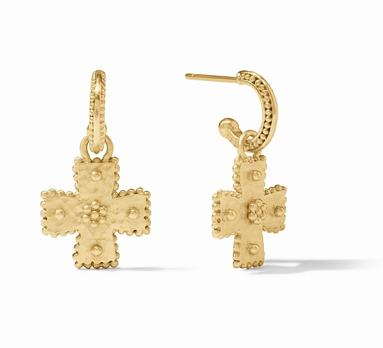 Image of Canterbury Hoop & Charm Earrings by Julie Vos