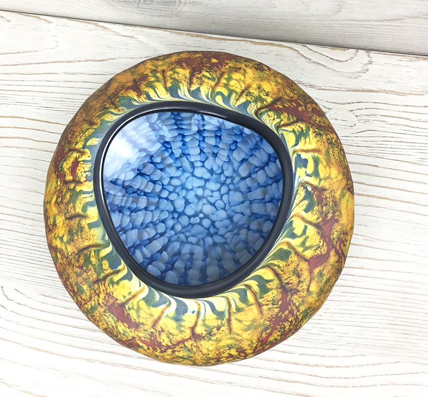 Small Primitive Bowl, Blue