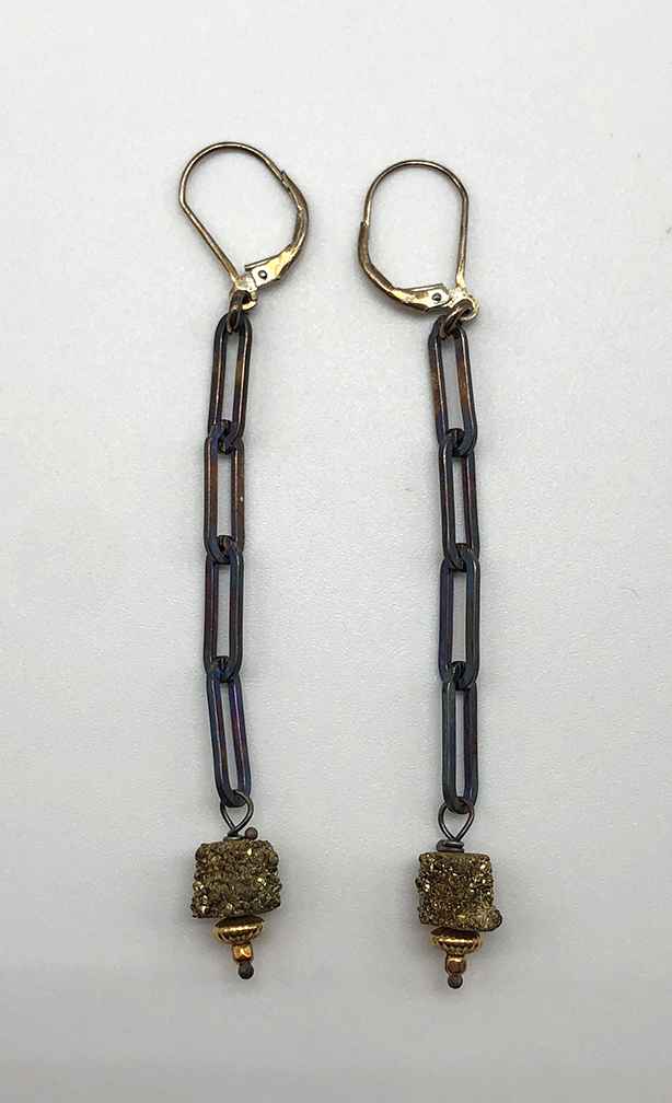 Image 1 for Earring Pyrite Earring Pyrite