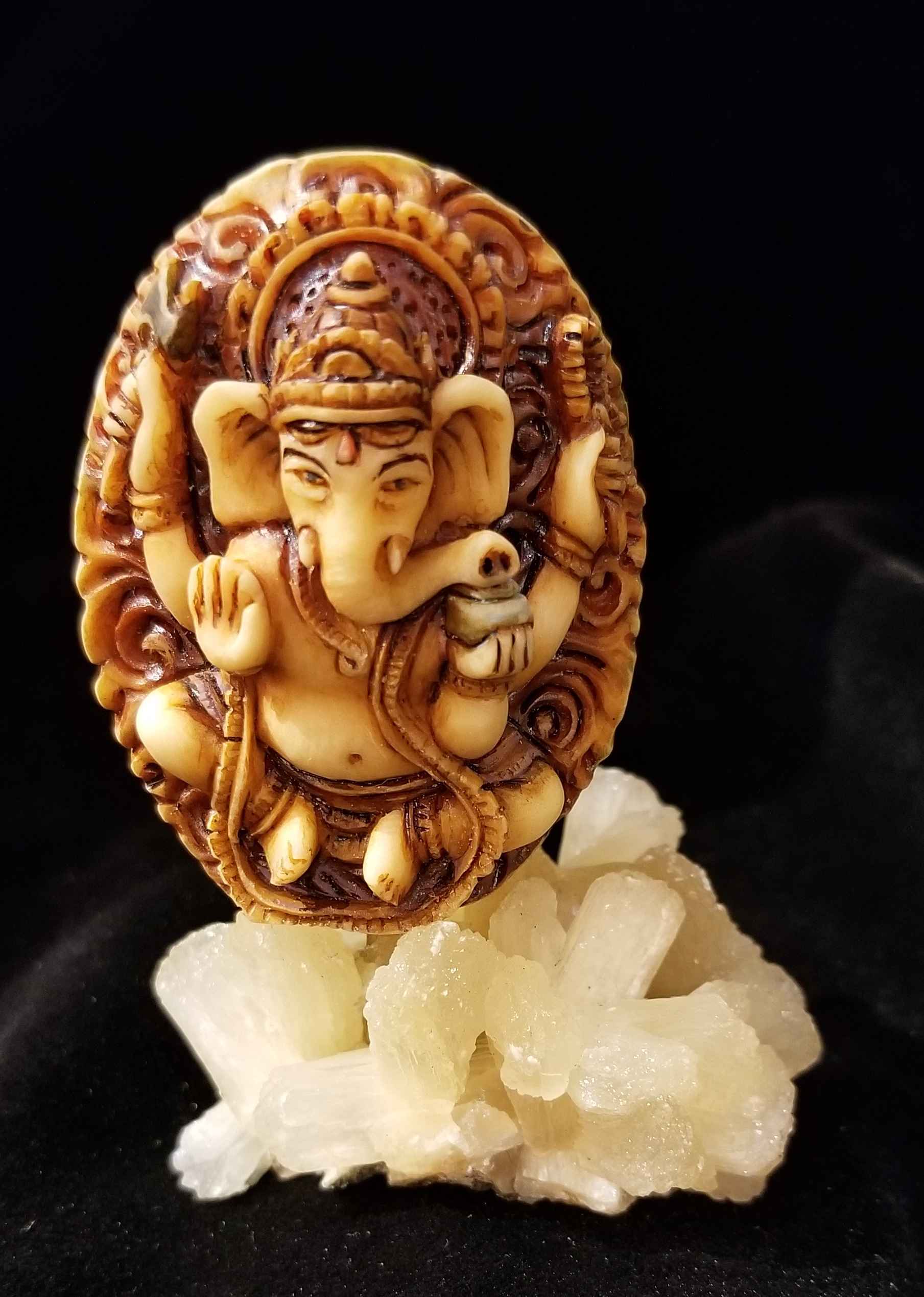 Ganesha Tagua Nut Car... by  Susan Tereba - Masterpiece Online