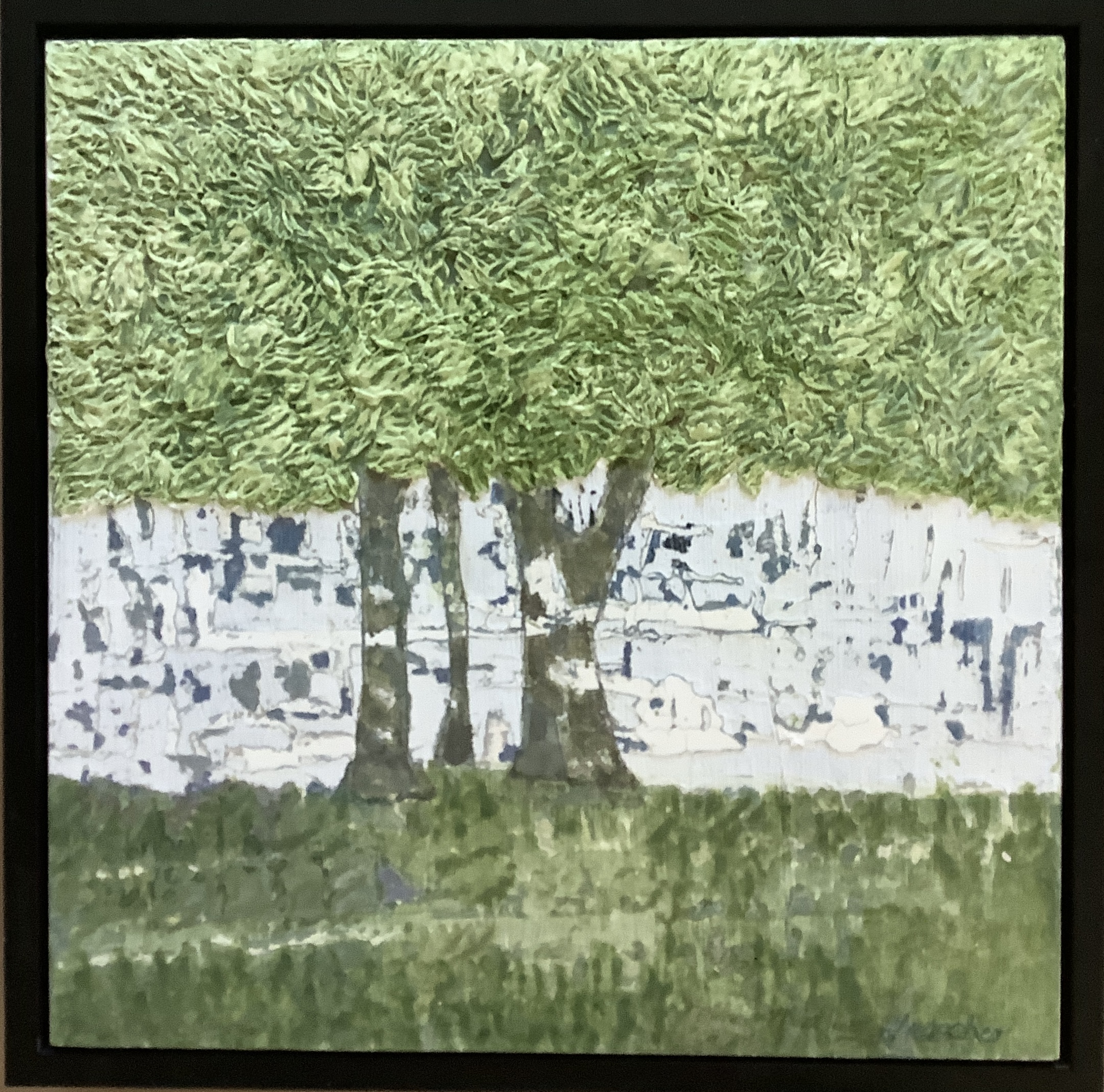 Image of Trees on Grass by Nan Helscher