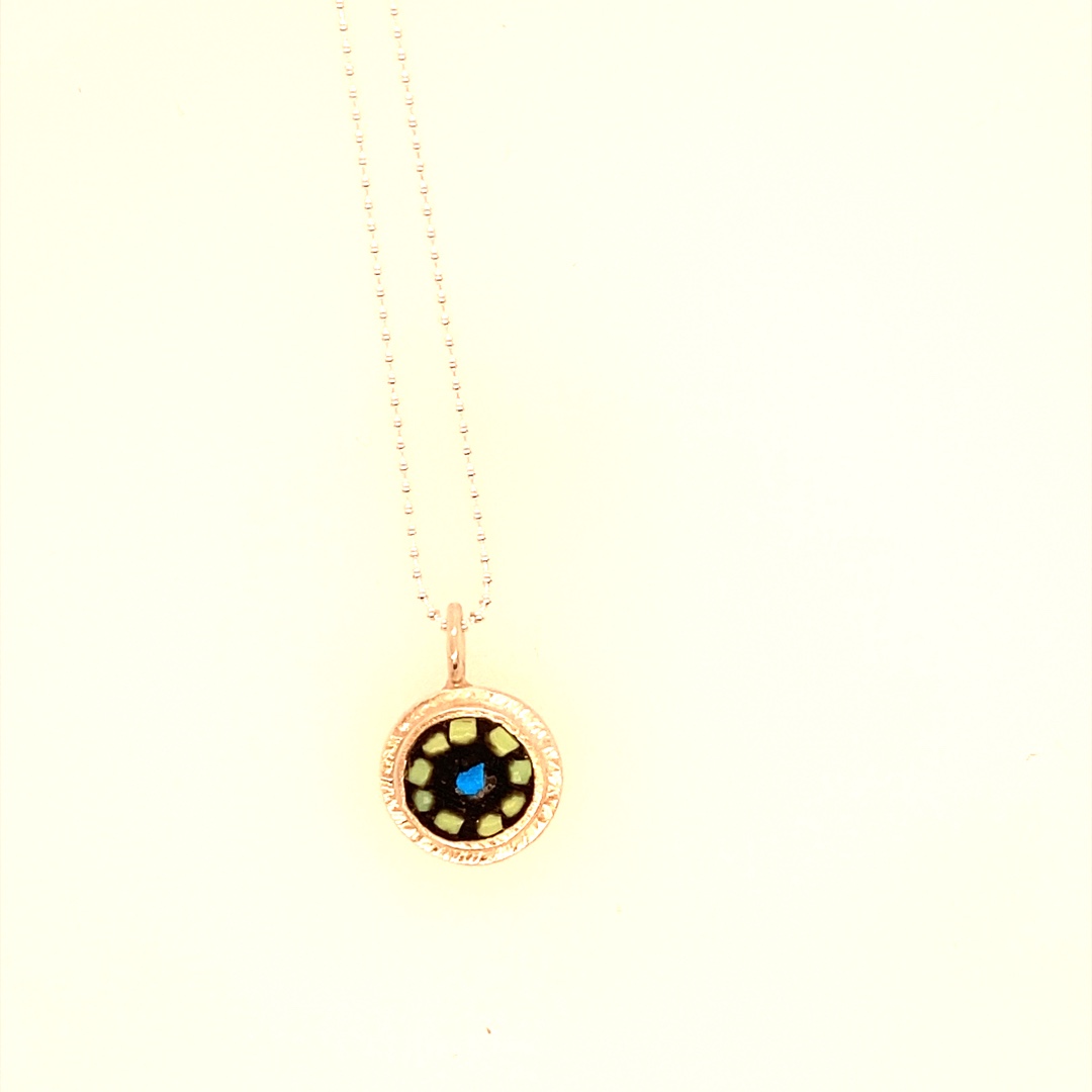 Image of Round Petite Necklace, Green by Debra Abrams