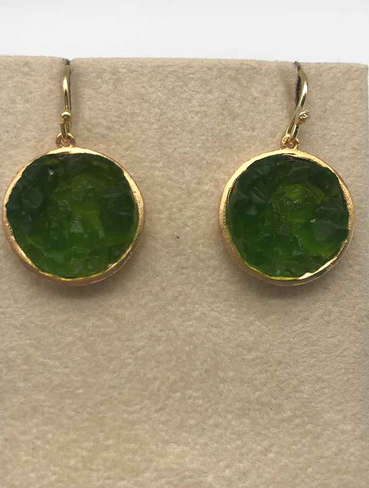 Image 1 for Crystal Round Wire Earrings 1 Crystal Round Wire Earrings 1