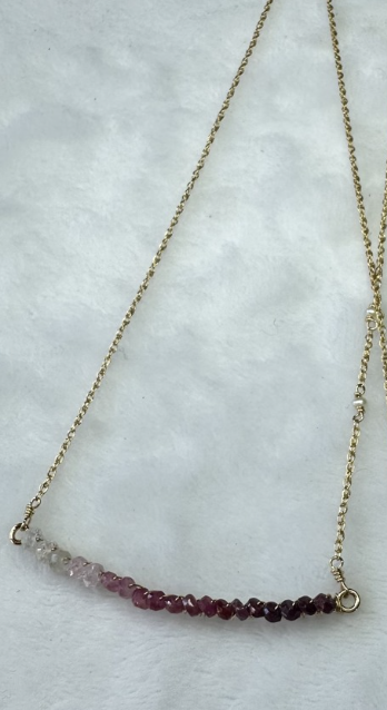 Image of Assorted Gemstone Bar Necklace by  Maui Mari