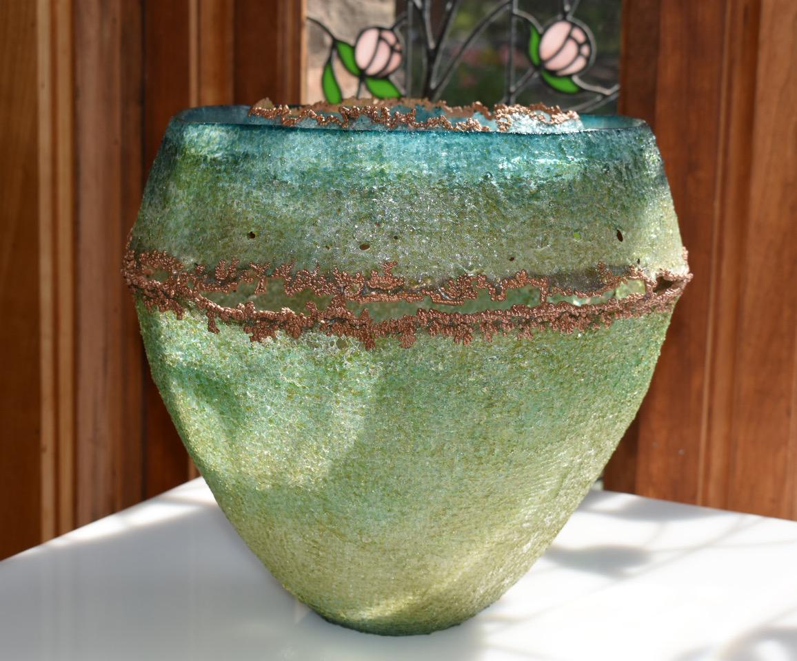 Image of Fern/Aquamarine Deeper View by Deanna Clayton