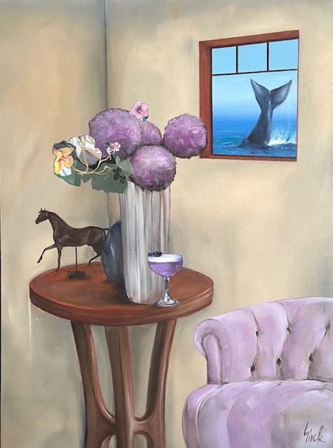 Image of Whale Watching with Blackberry Cocktail (Interior Series) by Marketa Sivek