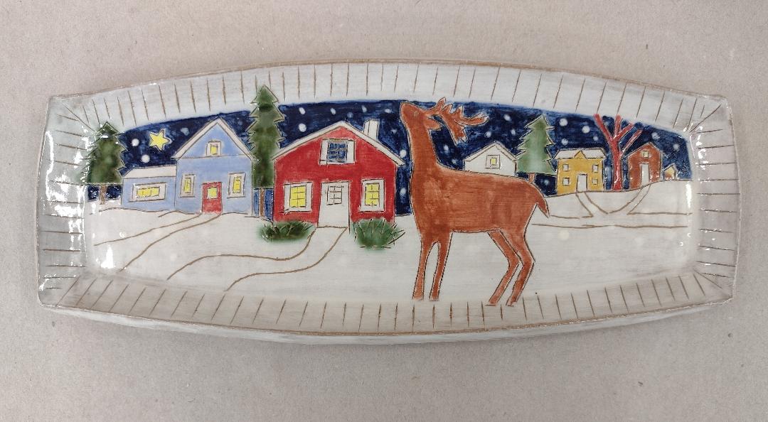 Image of Christmas Tray by Jeanne Svien Aurelius