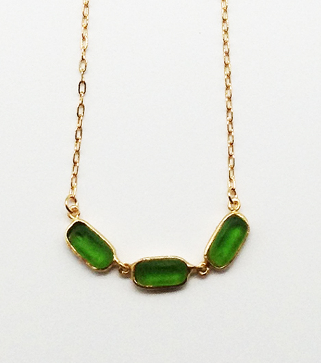 Image 1 for Small Rectangle Necklace 16 1/2 Small Rectangle Necklace 16 1/2